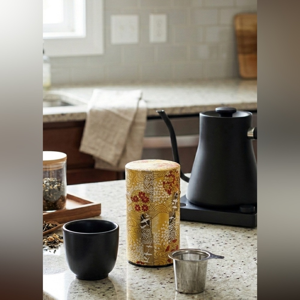 traditional Japanese Chazutsu (tea canister)